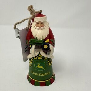 Jim Shore JOHN DEERE SANTA WITH TRACTOR HANGING ORNAMENT 6017291 NEW 2025